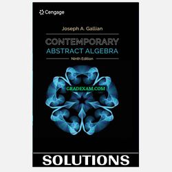 Contemporary Abstract Algebra 9th Edition Gallian Solutions Manual