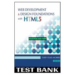 Web Development and Design Foundations with HTML5 10th Edition Morris Test Bank