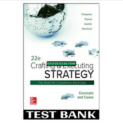 Crafting and Executing Strategy Concepts and Cases 22nd Edition Thompson Test Bank