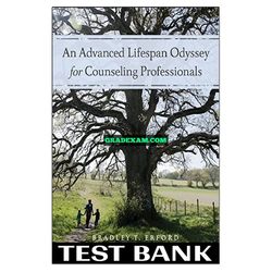Advanced Lifespan Odyssey for Counseling Professionals 1st Edition Erford Test Bank