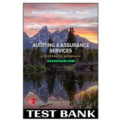 Auditing and Assurance Services 11th Edition Messier Test Bank