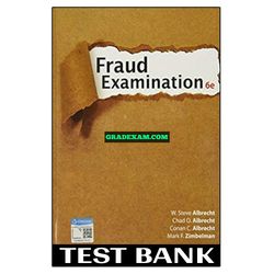 Fraud Examination 6th Edition Albrecht Test Bank