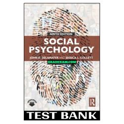 Social Psychology 9th Edition DeLamater Test Bank