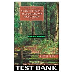 Theory and Practice of Counseling and Psychotherapy 10th Edition Corey Test Bank