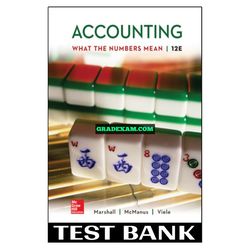 Accounting What the Numbers Mean 12th Edition Marshall Test Bank
