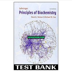 Lehninger Principles of Biochemistry 6th Edition Nelson Test Bank