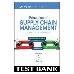 Principles of Supply Chain Management 5th Edition Wisner Test Bank
