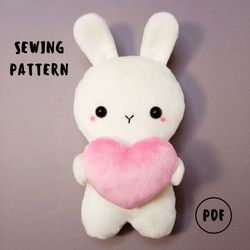 Bunny Plush Pattern - Beginner Friendly (in 2 sizes)