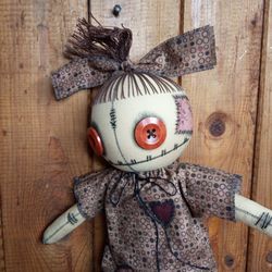 Halloween Doll Handmade - Spooky Home Decor