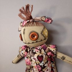 Creepy Doll Handmade - Hallooween Decor