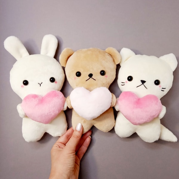 Cat Plus Rabbit Plush Patterns: Bunny, Bear & Cat (Beginner Friendly) - Inspire Uplift