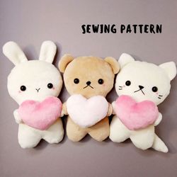 Plush Patterns: Bunny, Bear & Cat (Beginner Friendly)
