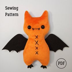 Bat Plush Pattern - Easy Sewing Project