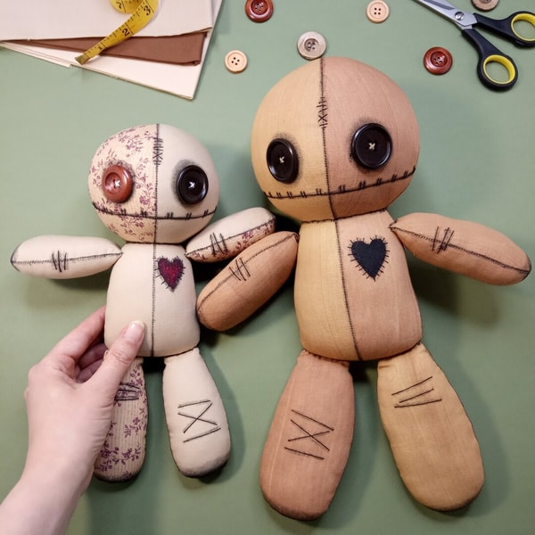 Voodoo Doll Sewing Pattern (in two sizes) | Inspire Uplift