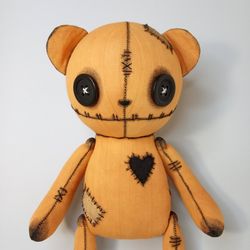 Halloween Stuffed Animal Bear - Handmade Doll
