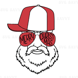 cool santa svg, christmas gifts for toddlers, kids, boys, santa dad svg, men merry christmas svg, christmas glasses, fam