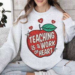 apple teacher png, teaching work of heart png, teacher sublinamation, teach love inspire, teacher gift, glitter design p