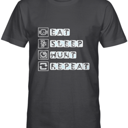 eat sleep hunt repeat &8211 hunting tshirt