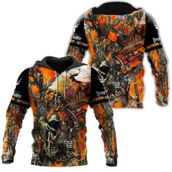eddora deer hunting 3d hoodie &8211 td828