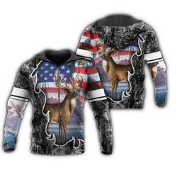 eddora deer hunting 3d hoodie &8211 td834