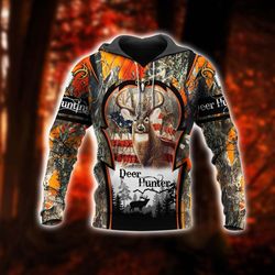 eddora deer hunting 3d hoodie &8211 td835