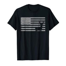 Great Deer Hunting And America Flag Hunting Lover Gift Unisex T-Shirt, Quotes T Shirt, Funny t shirt