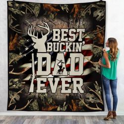 hunting dad fleece blanket my3104 83o34