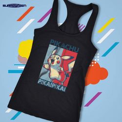 pikachu pika pika pokemon women&8217s tank top racerback
