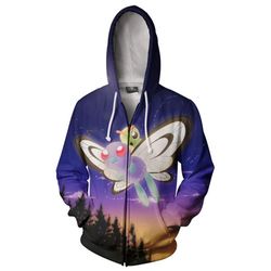 pokemon butterfree zip up hoodie