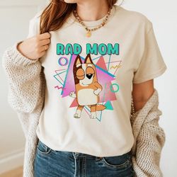 bluey cutest mom retro happy mothers day unisex classic , bluey mom png, best mom ever tee, gift for her, mothers day gi