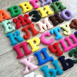 Russian Alphabet Soft Russian Letter Baby shower ideas Preschool Alphabet as a gift Abc Educational Soft ABC Letters