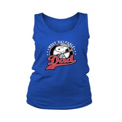 happy fathers day most valuable dad snoopy women&8217s tank top