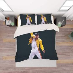 3D Freddie Mercury Quilt Cover Set Bedding Set Pillowcases 13