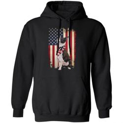 4th july independence day boston terrier american flag hoodie