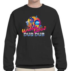 rick and morty neon crew neck sweatshirt