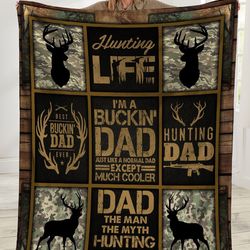 to my dad blanket, gift ideas for father&8217s day deer hunting fleece blanket