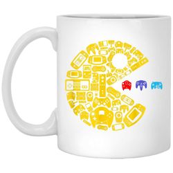 video gamers classic vintage controller gamer white mug