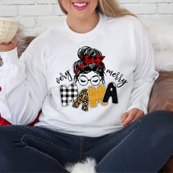 very merry mama sweatshirt, christmas mama sweater, gift for mom, blessed mama sweatshirt, motherhood shirt t-shirt hood