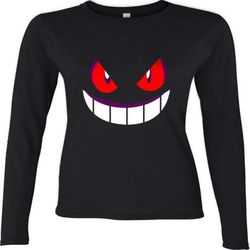 pokemon gengar games long sleeve t-shirt for women