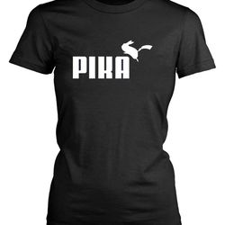 pika pokemon pikachu parody women&8217s t-shirt