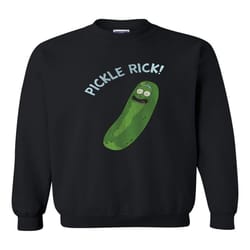 pickle rick big rick and morty unisex crewneck sweatshirt adult