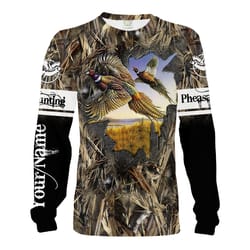 pheasant hunting camo 3d full printing camo hoodie, zip up hoodie, long sleeve, sweatshirt personalized men women shirt
