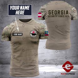 personalized georgia security force 3  3d printed tshirt dzz