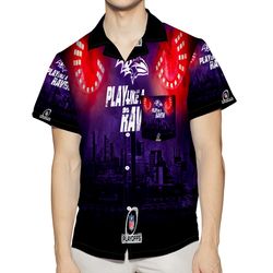 Baltimore Ravens Logo Eyes 3D All Over Print Summer Beach Hawaiian Shirt With Pocket