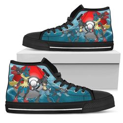 lucario sneakers pokemon high top shoes fan high top shoes va95