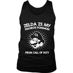 zelda is my favorite pokemon men&8217s tank top