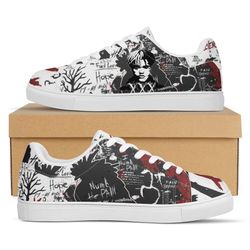 xxxtentacion low top leather skate shoes, tennis shoes, fashion sneakers l98