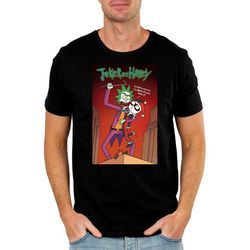 villain couple joker harley quinn batman rick and morty men&8217s t-shirt