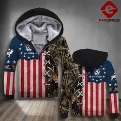 vh hunting deer fleece hoodie 412 3d all print