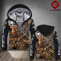 vh hunting deer fleece hoodie 4.12 3d all print